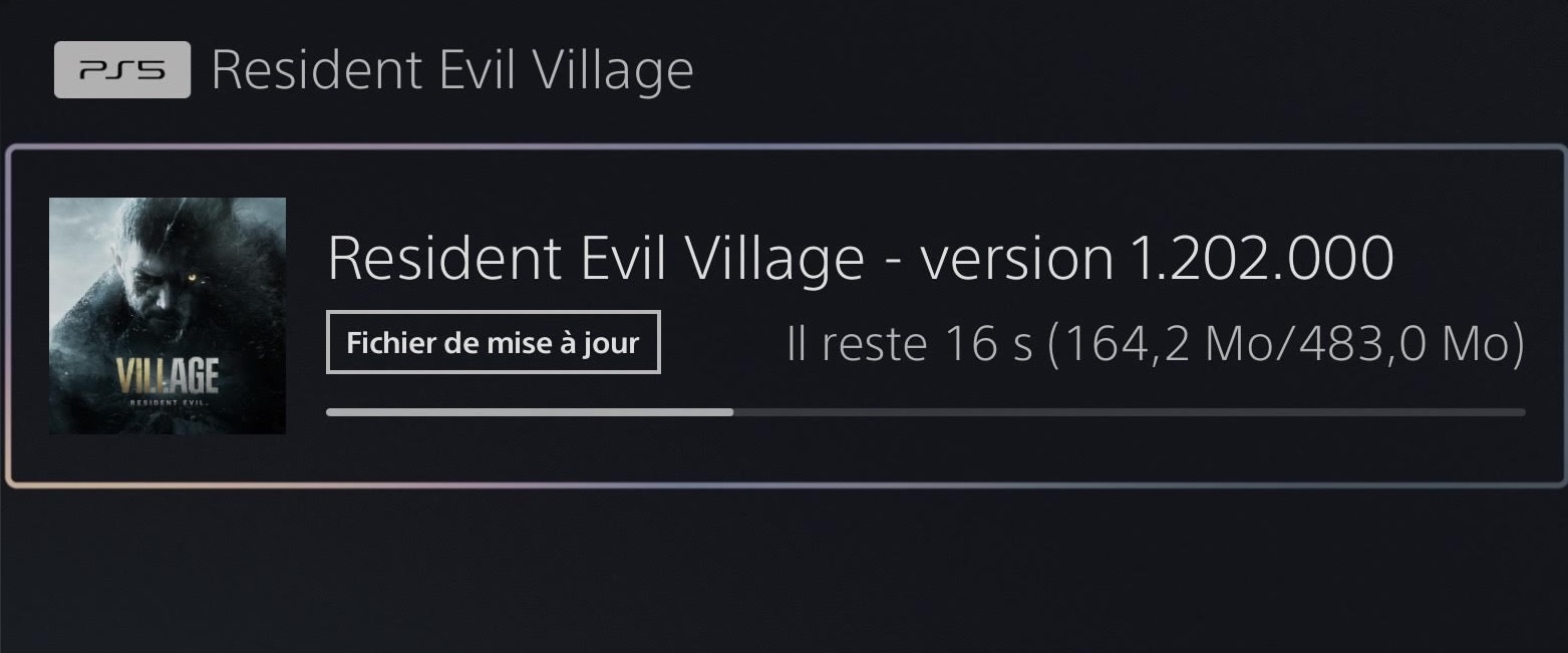 Resident evil village mise à jour 1.202.000