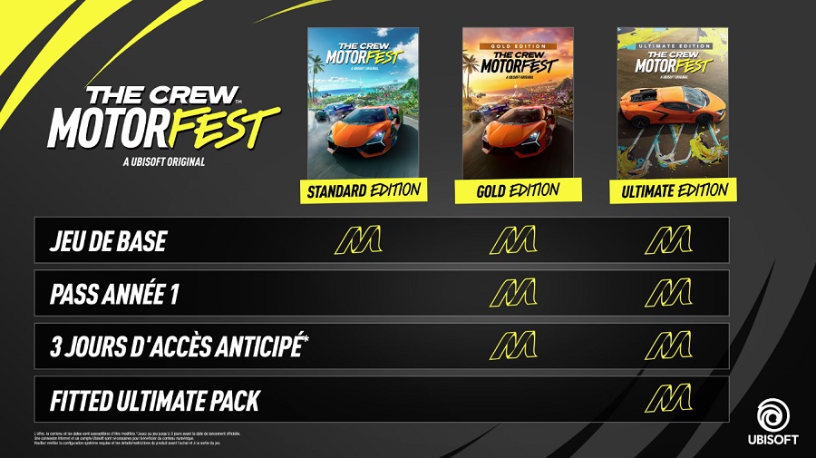 the crew motorfest éditions gold ultimate