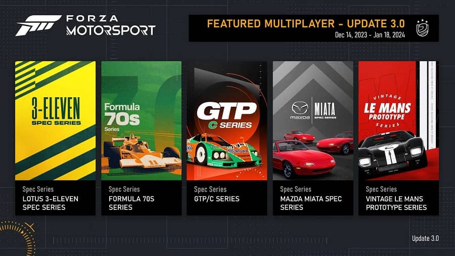 Forza Motorsport multi maj 3