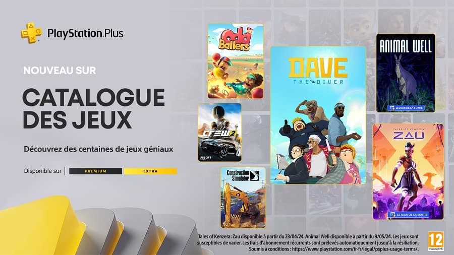 PlayStation Plus Extra_Premium - Avril 2024