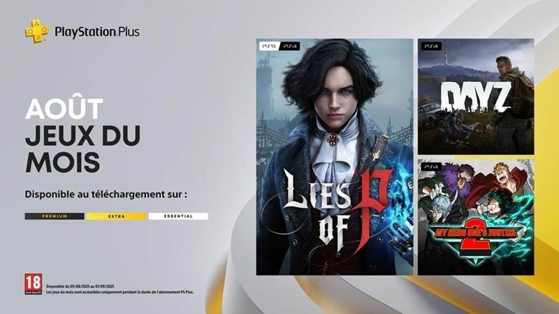 PS+ aout 2025